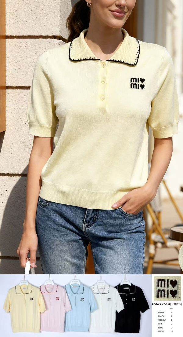 Bluzka damska (Francja produkt) Roz Standard, Mix Kolor .Paczka 10 szt